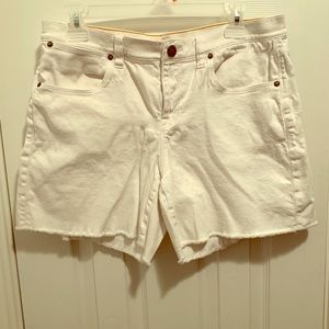 J.CREW WHITE DENIM SHORTS